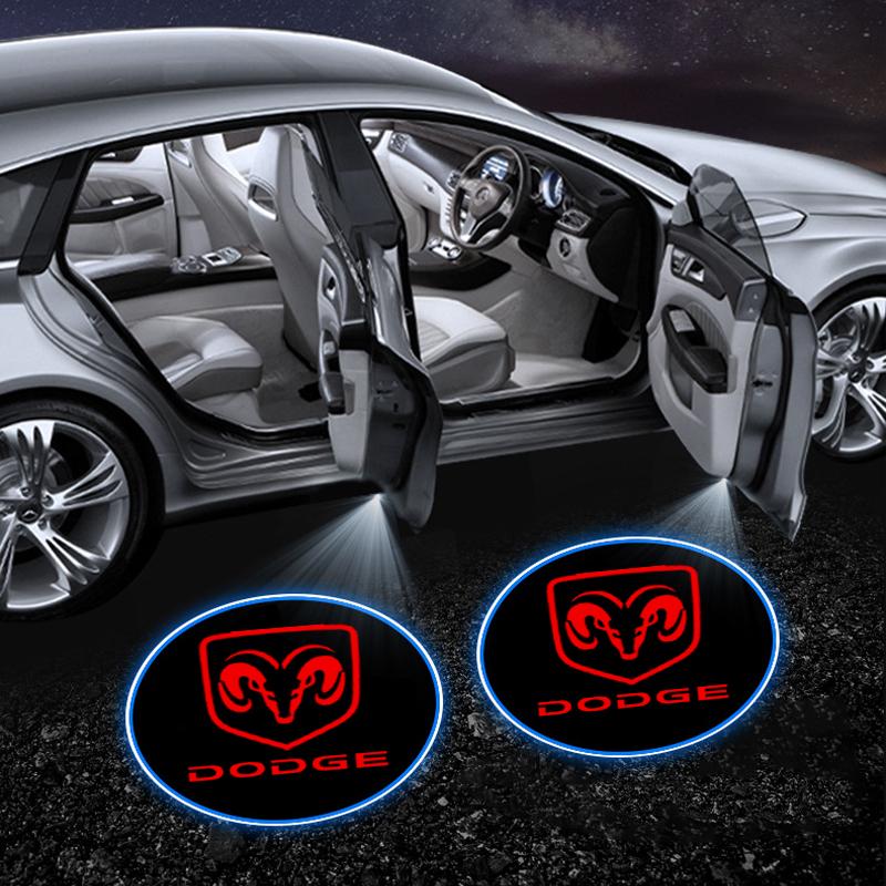 LED Car Door Courtesy Light Projector Welcome Lamp Car Badge for Dodge SXT Challenger Charger RAM Stratus Dart Dakota Charger Avengr Durango