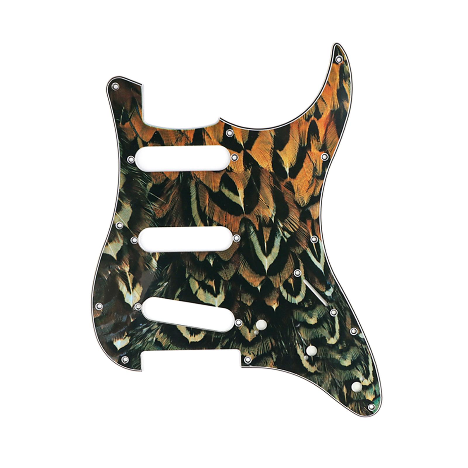 

11 Holes Guitar Bass Pickguard 3Ply Scratchplate Musical Instrument Standard Mudguard Guitar Bass 6 String Model Guitar E