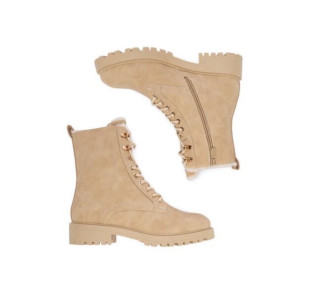 DeeZee HX24016-1 Beige Ankle Boots