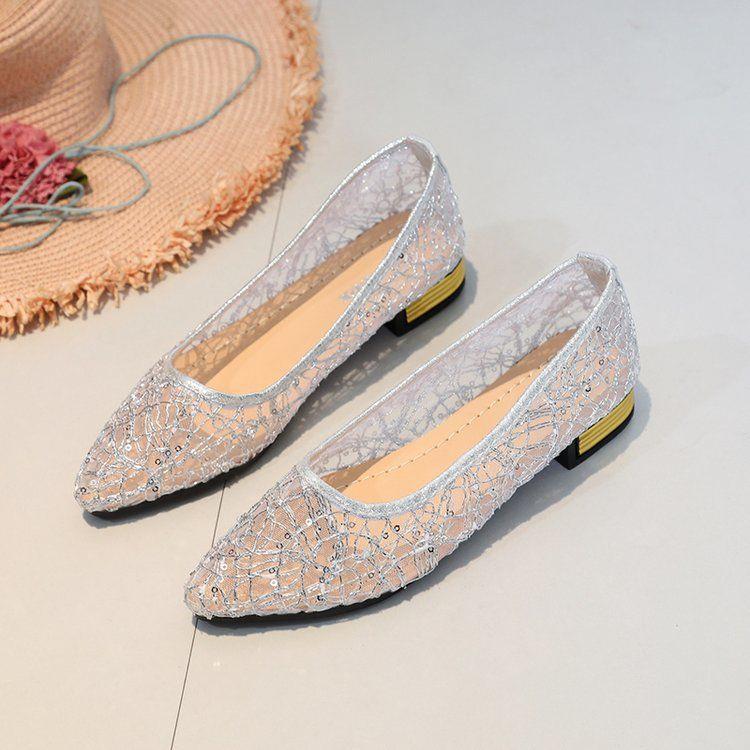 Баотоу полуботинки весна и лето верхняя одежда год жемчужный бант мягкая подошва сказочный стиль сандалии 37