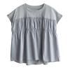 DIMANAF 2026 Plus Size Summer Women T-Shirts Casual Lady Tops Tunic Solid Shirt Oversize Loose Tees Cotton