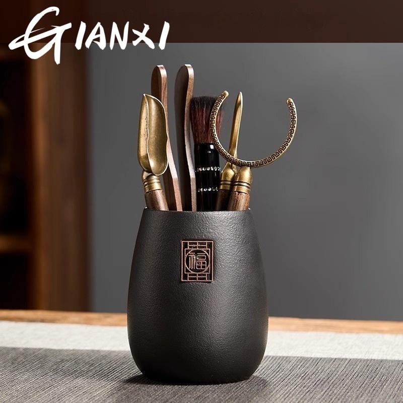 

GIANXI Набор для китайской чайной церемонии «Шесть благородных» Чайные аксессуары Инструменты для чайного столика Чайный столик для кунг-фу Принадлежности для чайной подставки Полный Six-piece Set