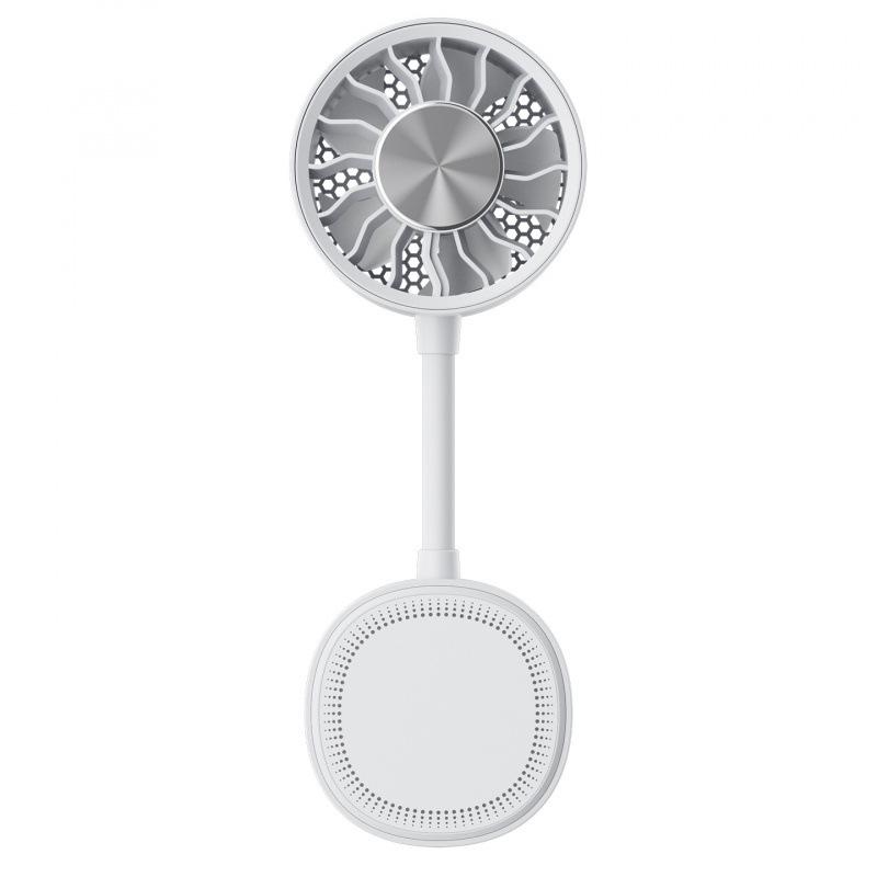 Magnetic USB Charging Clip-On Portable Fan - Handheld & Desktop Electric Mini Fan with Umbrella Clip 260*72*36mm белый