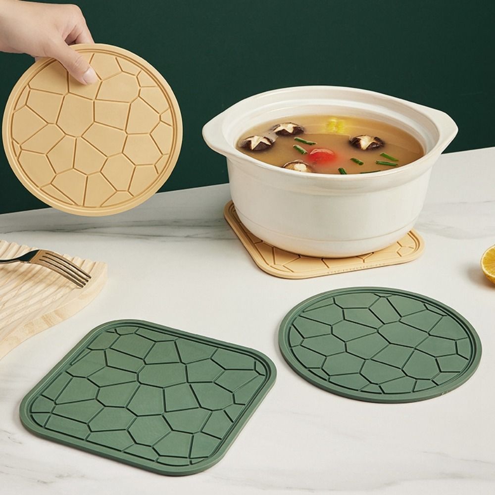 

Plastic Heat Insulation Mat Multi-Functional Dining Table Mat Creative Bowl Mat Home