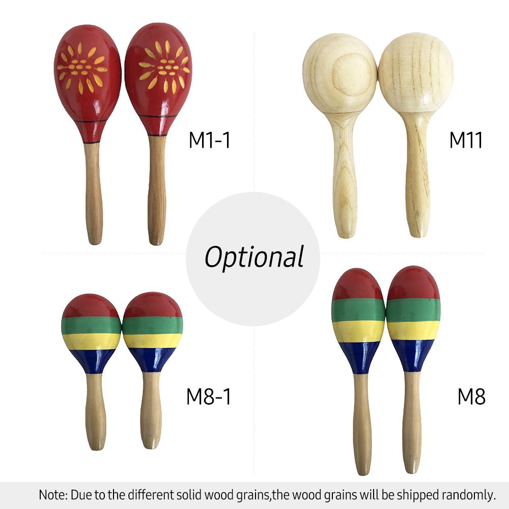 1 Paar Holzmaracas Sandhammer Rumba-Shaker Rasseln Sandhammer Schlaginstrument Musikspielzeug für Kinder Kinder Party Spiele