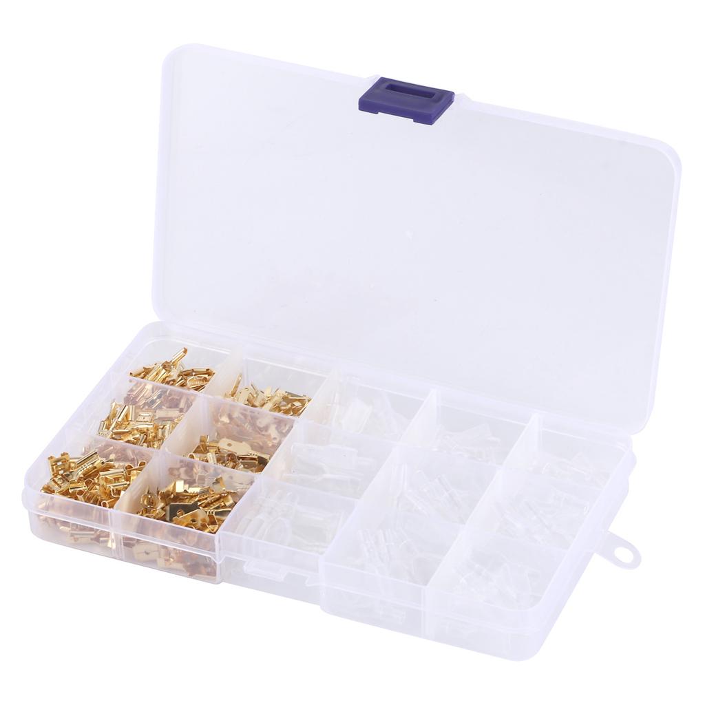 270 szt. Złącze przewodowe Elektryczne Terminale męskie żeńskie Materiały przemysłowe 2.8/4.8/6.3mm