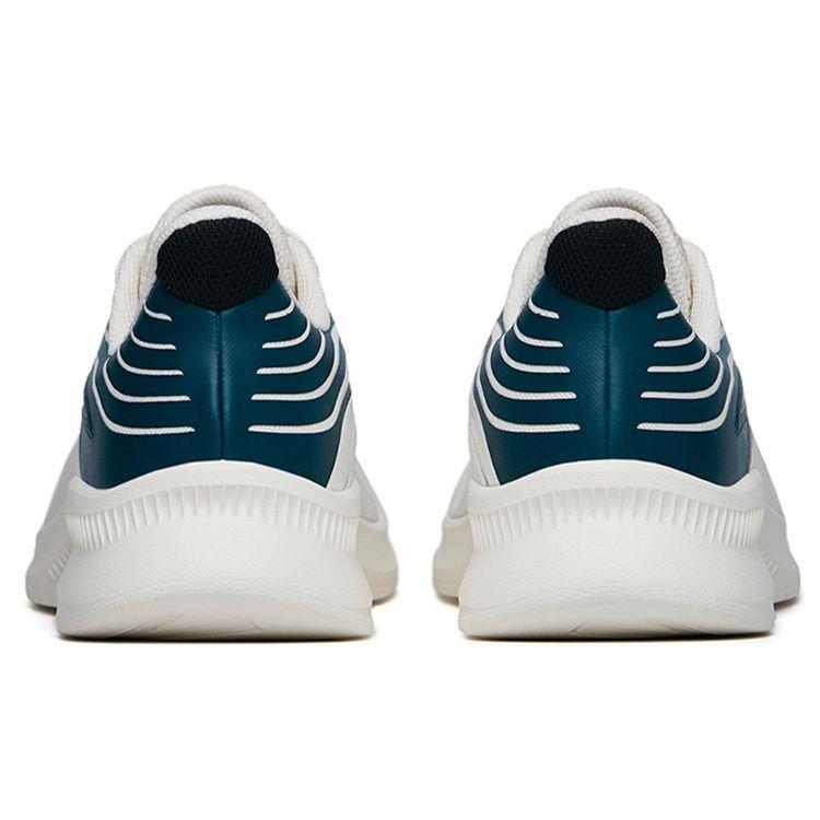 Anta Sapatos de Corrida Confortáveis com Absorção de Choque Antiderrapantes Duráveis de Cano Baixo Masculinos Tênis Branco Azul 912235521-3