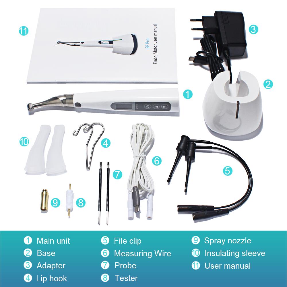 EP-Pro Endodontic 6:1 Wireless Apex Locator Endomotor Rotary Files Brushless Dental Surgical Root Canal Treatment Equipment