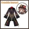 Genshin Impact Hutao Cosplay Costume Uniform Wig Cosplay  Hu Tao Hat Halloween