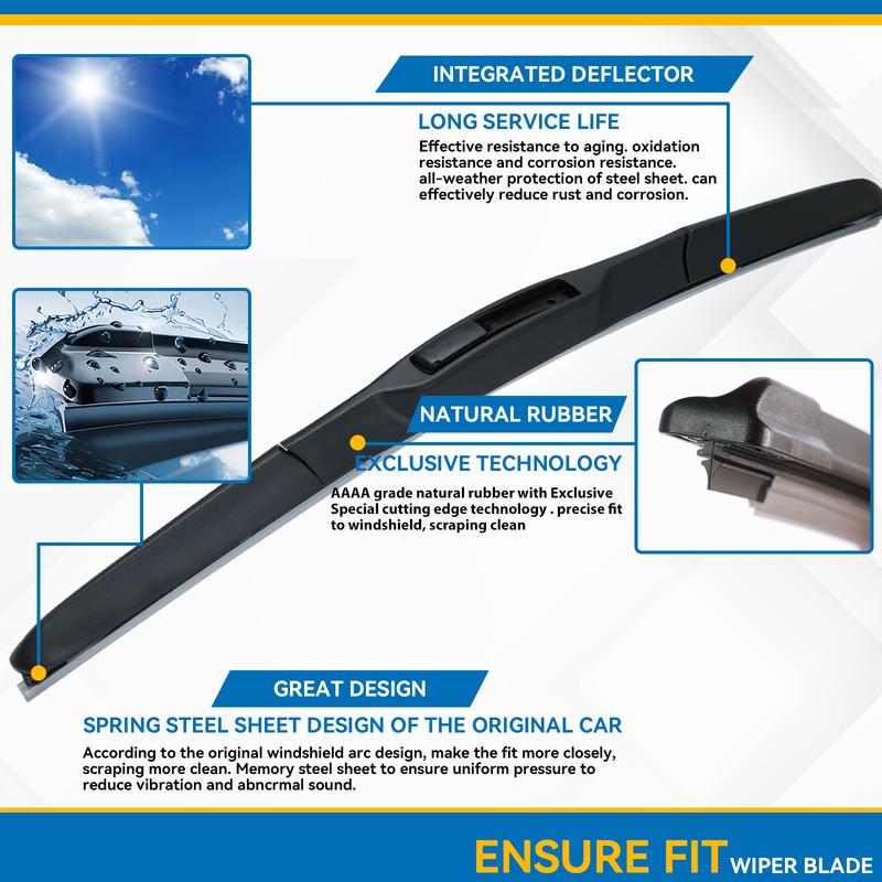 Erick's Wiper Front Hybrid Wiper Blades For Mazda 3 Axela BM BN 2014 - 2018 Windshield Windscreen Window Rain Brushes 24"+18"