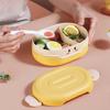 Niedliche Bento-Lunchbox für Kinder im japanischen Stil, auslaufsichere Bento-Box für Schüler, Lebensmittelbehälter, Mikrowellen-Lunchbox