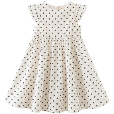 DAVE&BELLA Girls' Polka Dot Princess Summer Dress