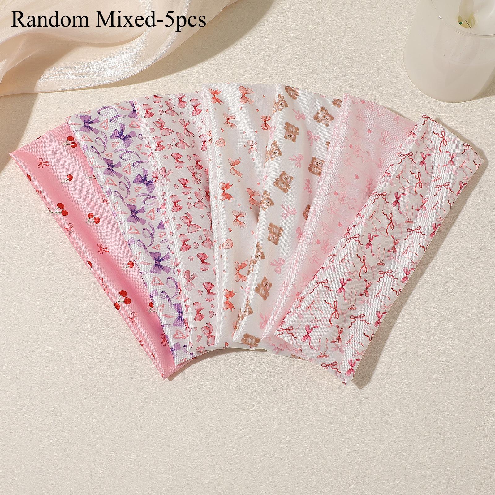 3pcs Cute Cartoon Little Bear Printed Hairband Women s Elastic Fabric Sports Makeup Hair Headbands Fashionable Hair Accessories