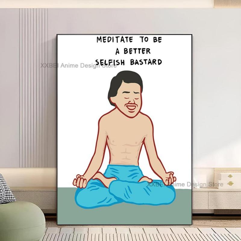 1ks Moderní Joan Cornella Humor Citáty Plakát Samolepka Ložnice Pracovna Nástěnné Umění Závěsný Obraz Dekorace Vysoce Kvalitní Tištěný Materiál