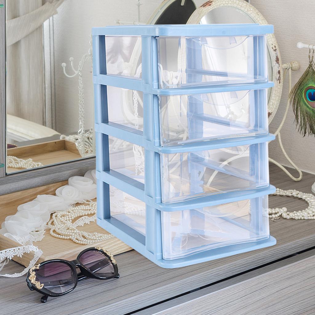 1Pcs Drawer Type Storage Box Desktop Organizer Transparent Makeup Storage Case Sundries Container Clear Desktop Box