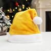 Plush Xmas Hat Soft Comfortable Vibrant Color Christmas Hat Festival Decor