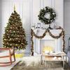 Christmas Ornaments Garland Multicolored Metallic Garland Glitter Leaf Garland Hanging Decoration for Christmas Tree Decoration