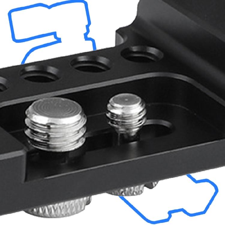 1 Set Photography Expansion Board 15mm Tube Clamp Mount Aluminum Alloy Accessory Mount Camera Gear with Screw Black