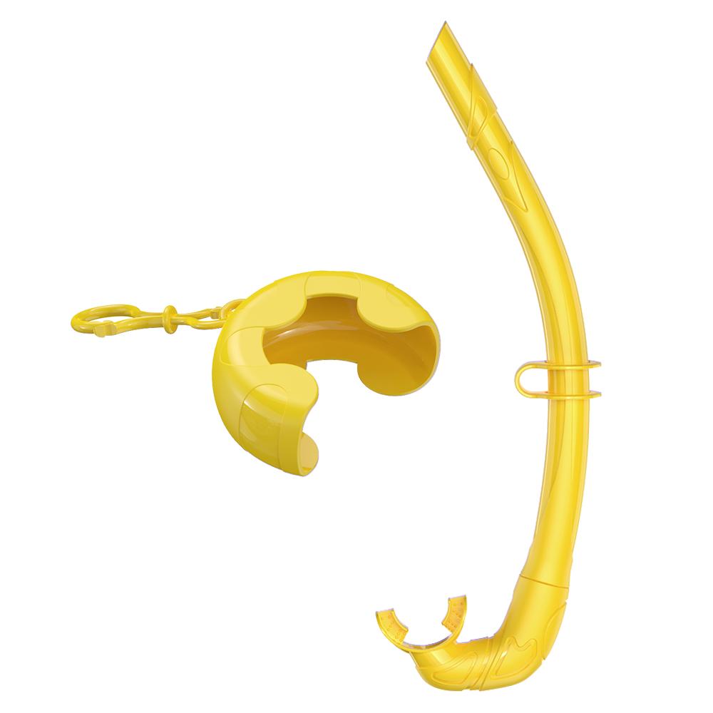 Soft Silicone Diving Snorkel Portable Foldable Easy-Breath Wet Scuba With Storage Case for Freediving Spearfishing Swimming