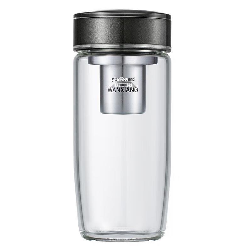 WANXIANG Portable Glass Tea Infuser Mug