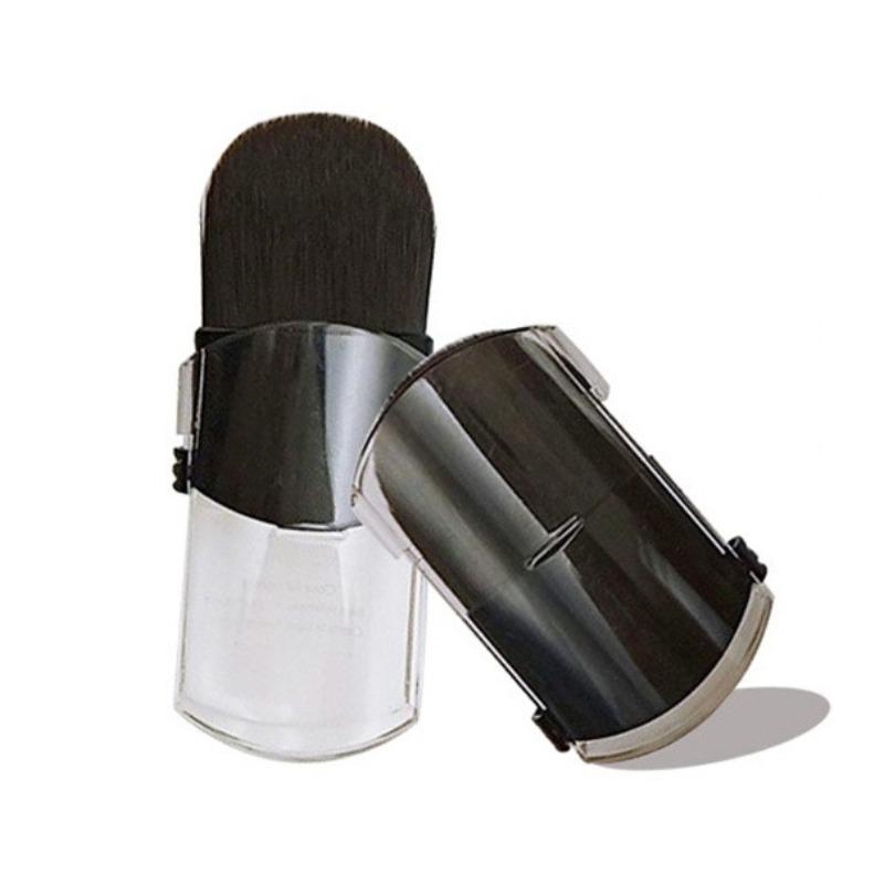 Mini Single Telescopic Makeup Brush Tongue Shaped Portable Powder Blusher Makeup Setting Brush Beauty Tool