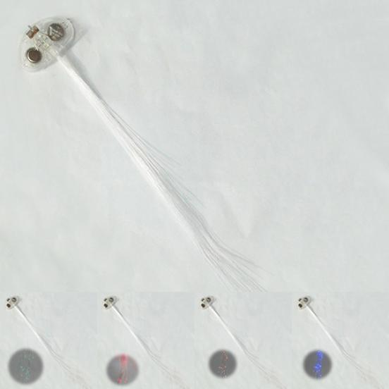 Fashion Party Cool Cilp Glow Flash LED Hair Extension Braids Hairpin Decoration