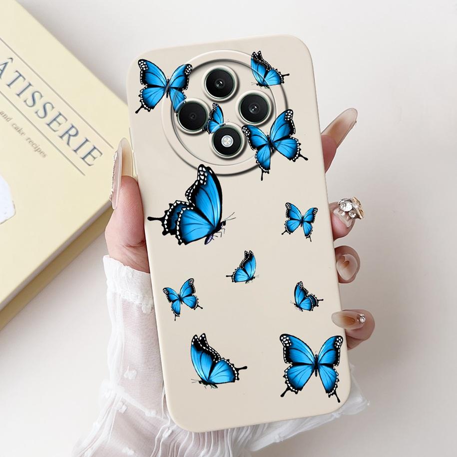 For OPPO Reno 12F 5G Case 2024 Fashion Pretty Girls Soft Liquid Silicone Shockproof Cover For OPPO Reno12 F 4G Reno 12 FS Bumper