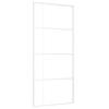 Vidaxl Sliding Door, ESG Glass and Aluminum, 90x205 Cm, White