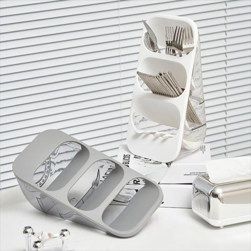 with Draining Holes Storage Utensil Holder Divided Chopstick Draining Storage Box  Spoon Rack