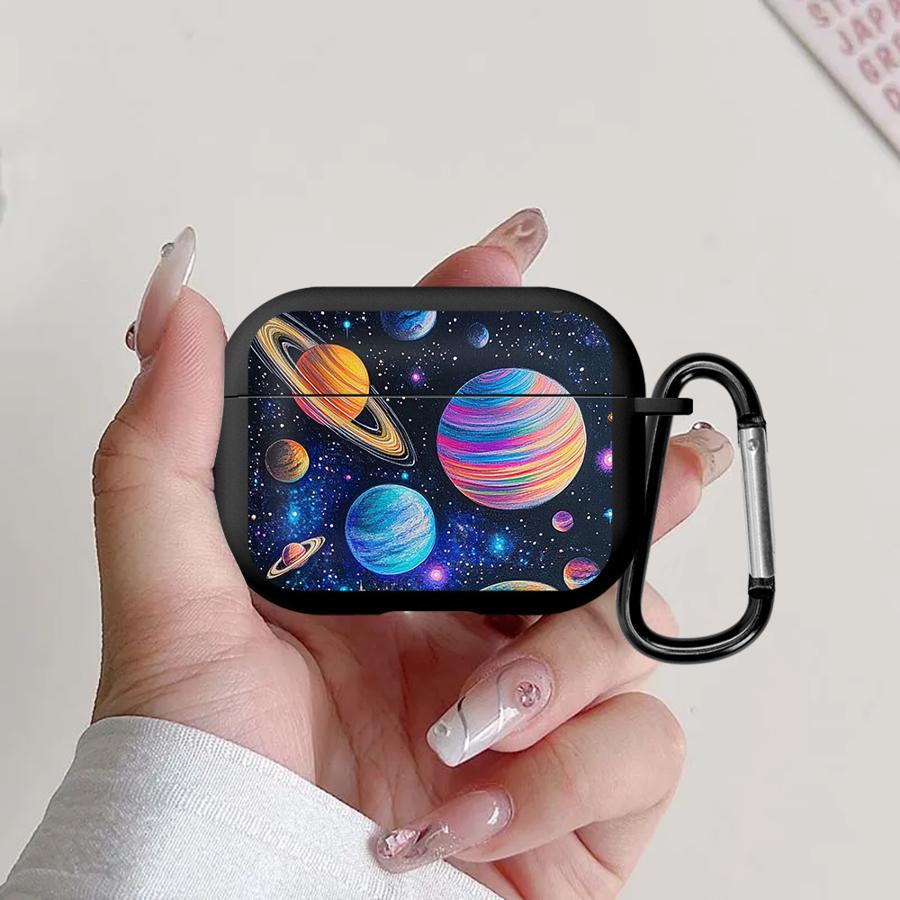Colorful Planets Case For Airpods 2 4 Pro Pro3 3 1 Pro2 Earphone Cases Cover