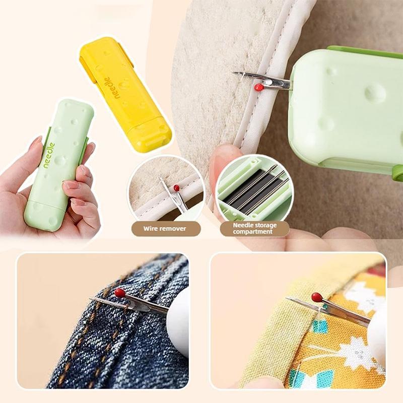 3 In 1 Double Head Needle Threader Manual Threader Stitching Remover Household Sewing Accessories Double End Design Needle Work