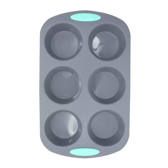 6-dutinková silikonová forma na věnec Vánoční pečicí forma na cupcakes mýdlo čokoládu Flexibilní DIY řemeslná forma a forma na sváteční pochoutky