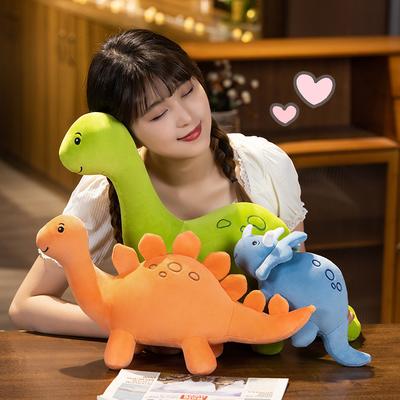 Dinosaur Plush Toy Boy Big Doll Pillow Doll Long Neck Dragon Stegosaurus Cute Children Sleeping Pillow