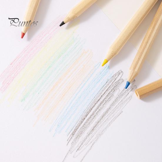 Basic Color Pencils 12PCS Colored for Kids, Bright Drawing Pencils, Art Non-toxic Wood Creation Smooth Wooden Coloring Book And School Supplies