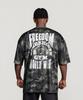FREEDOM Powerhouse Mesh Oversized T-Shirt (Deep Camo)