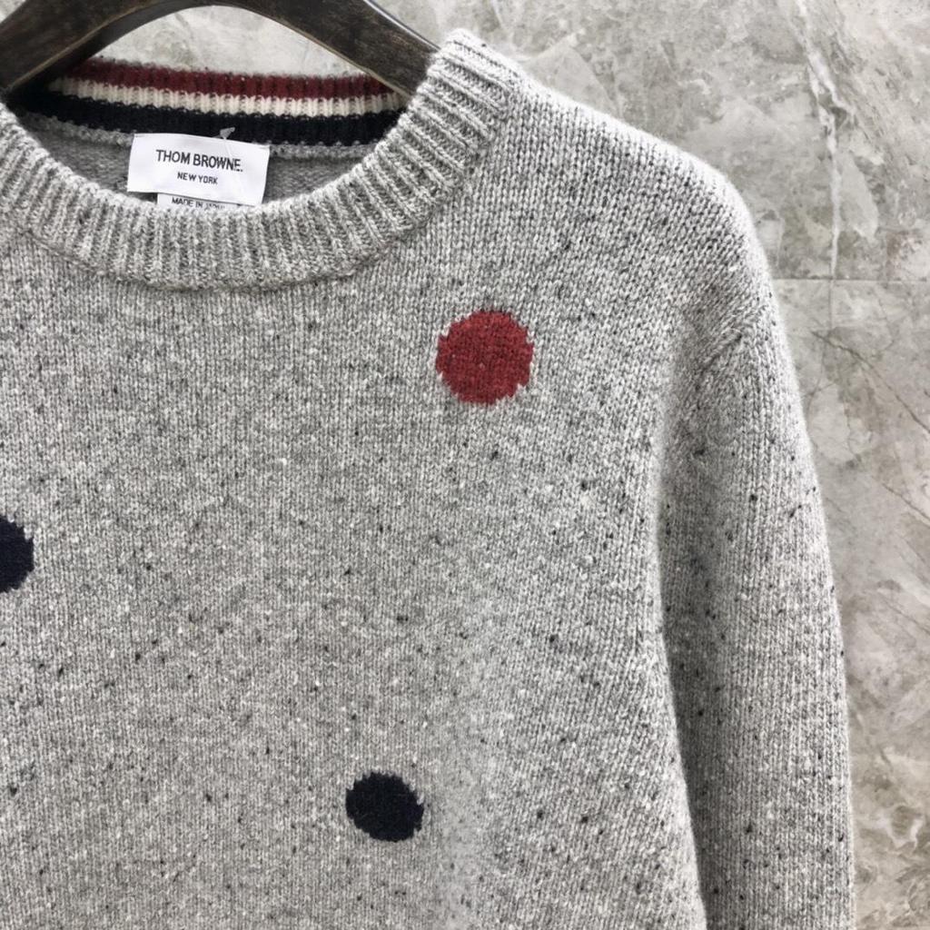 Damen Strick Weihnachtspullover mit Welpen - Sesam Punkt, Rundhals, Lässig Allround für Herbst/Winter