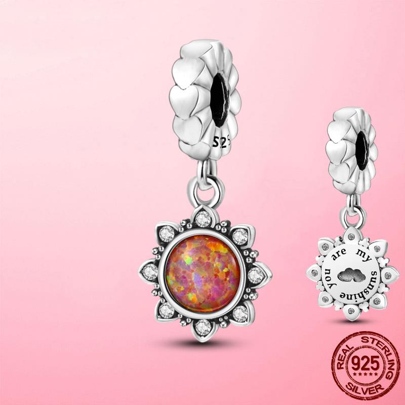 Copper Heart Butterfly Cz Infinite Dog Paw Flamingo Charms Beads Fit Original Women Bracelets Bangle Copper Jewelry