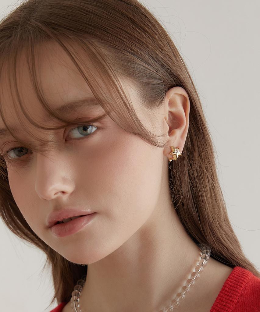 Tatiana Captain Star Hoop Earrings Ec3049