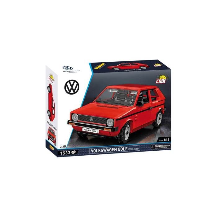 Jeu De Construction - VOLKSWAGEN - GOLF (1974-1983) - Rouge - À Monter Soi-même - Pour Enfants