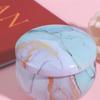 Marble Texture Festive Party Household Storage Box Tin Plate Canister Aromatherapy Jar Tea Cans