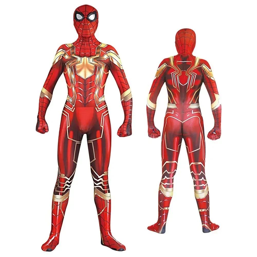 Spider Man Cosplay Costume Zentai Costume Superhero Bodysuit Spandex Jumpsuit Suit for Child Kids Adult