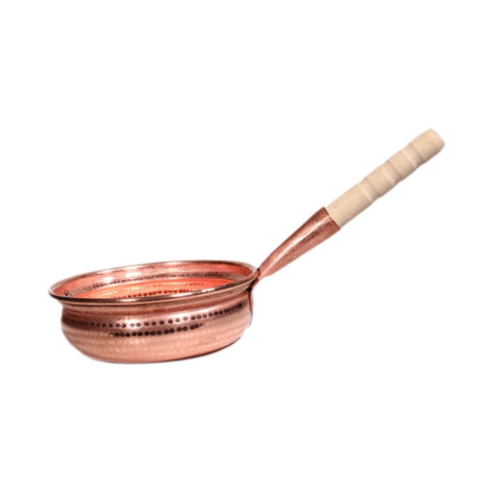 Copper Pot Multipurpose Portable Ergonomic Handle Easy Cleaning Noodle Pot Soup Pot for Household Home Kitchen Cooking Camping