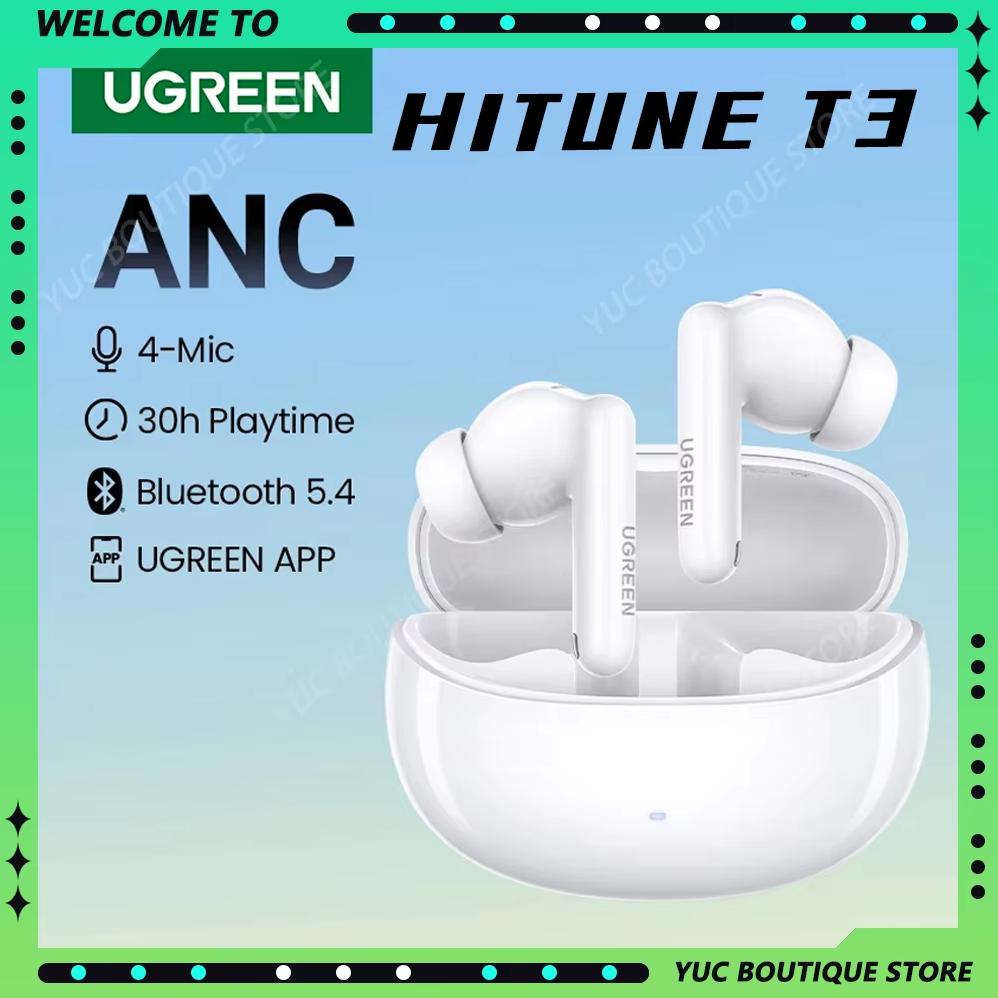 Ugreen HiTuneT3 Pro Wireless Bluetooth Earbuds with ANC Active Noise Cancellation for Apple, Huawei, and Xiaomi Phones WS206