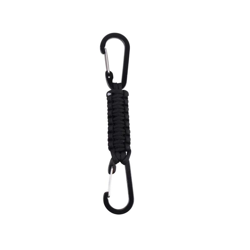 Tolex Hand-Braided Double Hook D-Ring Keychain