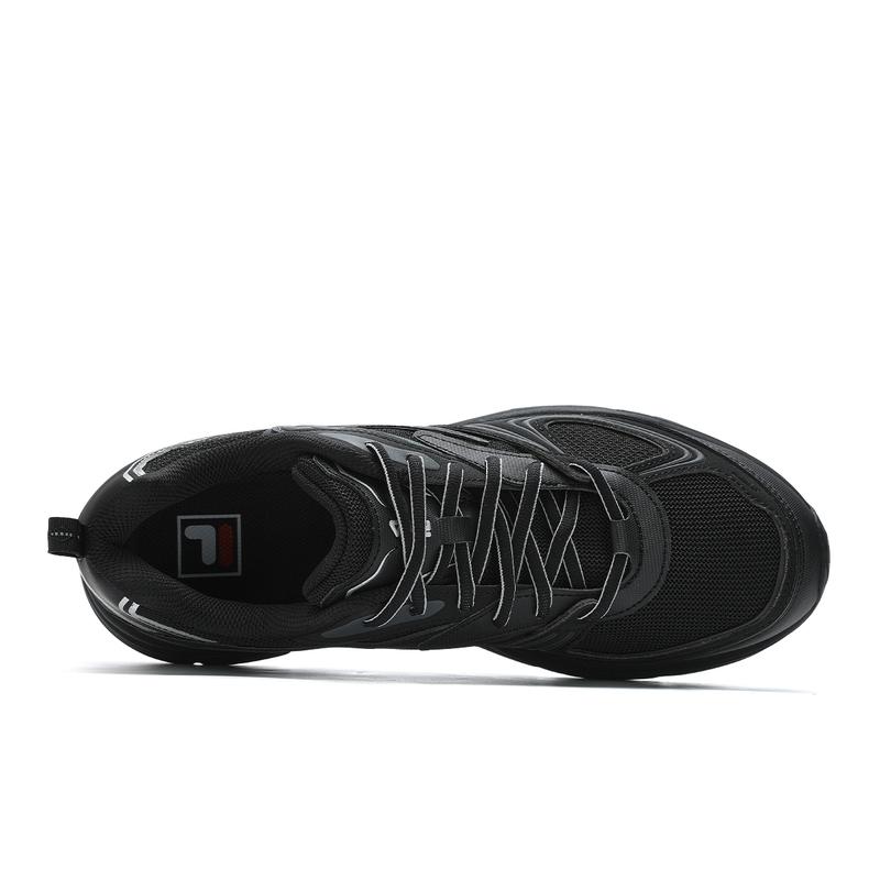 FILA Simple Versatile Low-Top Casual Shoes Men sneakers Black Shadow-Black Gray F12M432112FDB