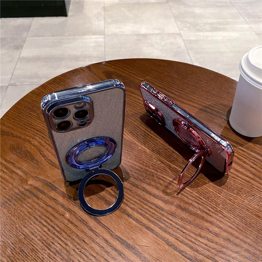 Glitter Quicksand Bracket Case For Huawei P30 Lite P40 P50 Pro P Smart 2021 Mate 60 Pro Ring Holder Stand Gradient Bling Cover