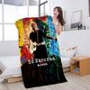 Singer E-Ed Sheeran Anime Beach Swimming Towel Soft Absorbent Washcloth Children's Gifts for Kids Travel Camping Gym