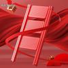 Four-Step Portable A-Frame Household Ladder - Red, Multifunctional & Foldable for Housewarming Gifts