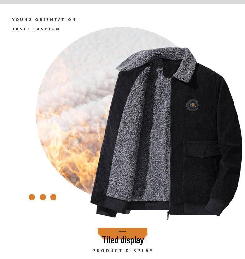 Men's Thick Corduroy Cotton Jacket - High-End Casual Outerwear