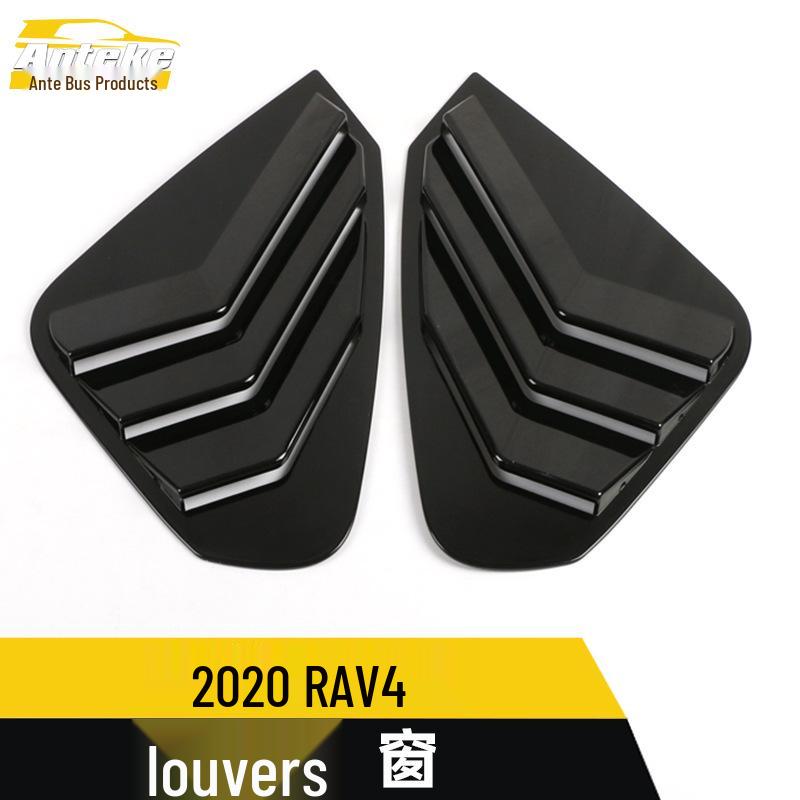 RAV4 Rear Window Louver Sequins: Decorative Side Frame Stickers for 20 Models